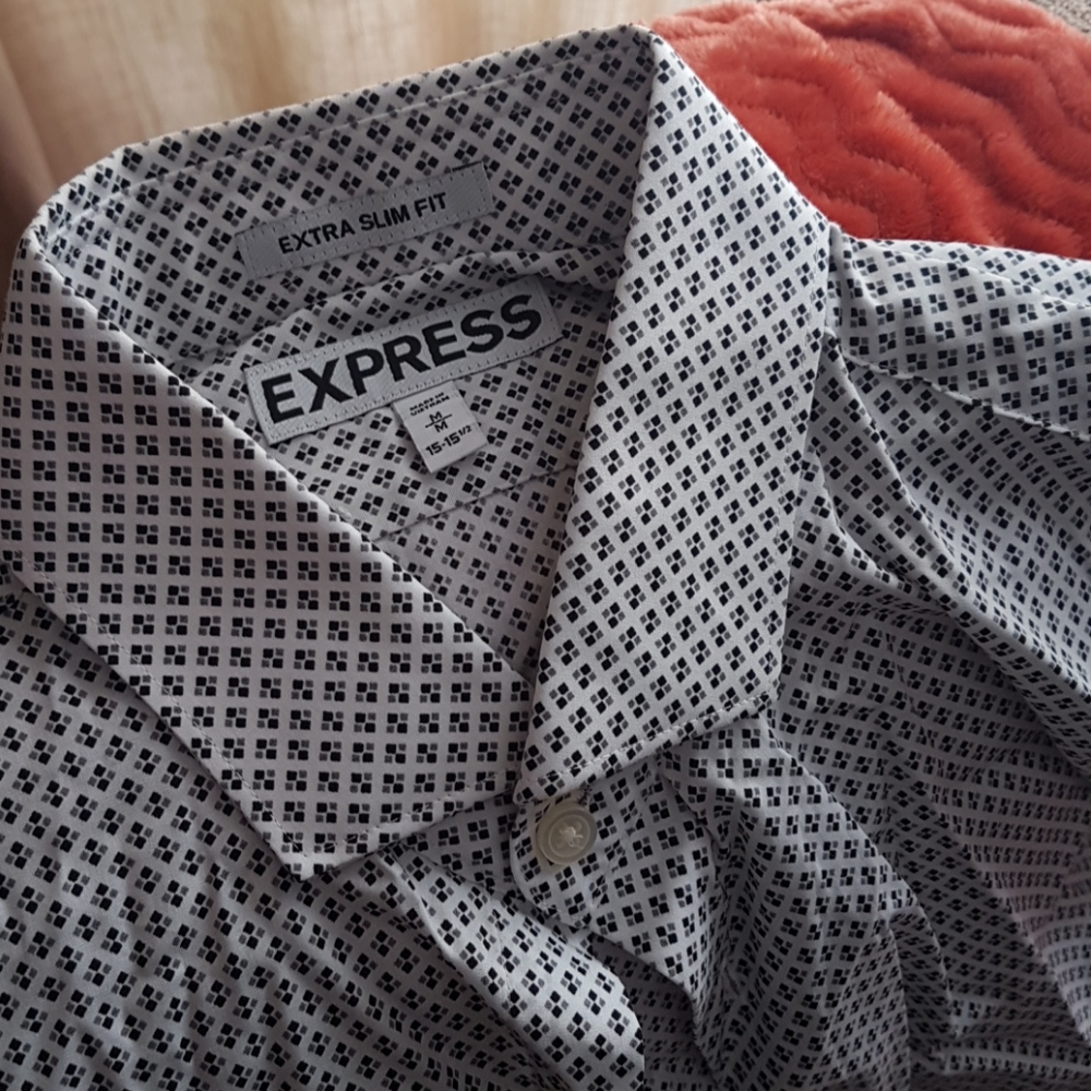 Express Mens Extra Slim Dress Shirt